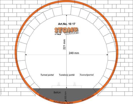 K-01E Tunnelportal Sandstein rund AUSVERKAUFT