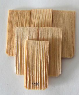 Z-32 Holzschindeln Lärche gefast 1:20